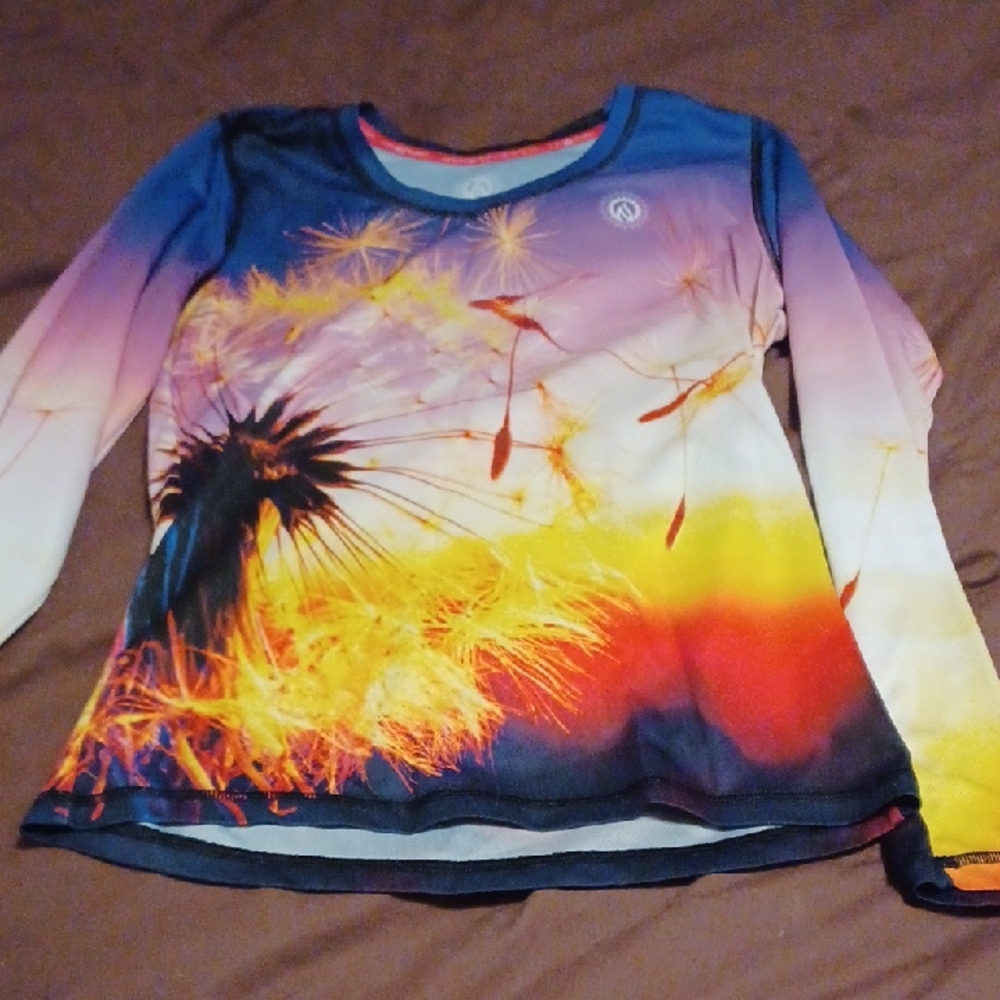 INKnBURN Vibrant Dandelion Long Sleeve Tee